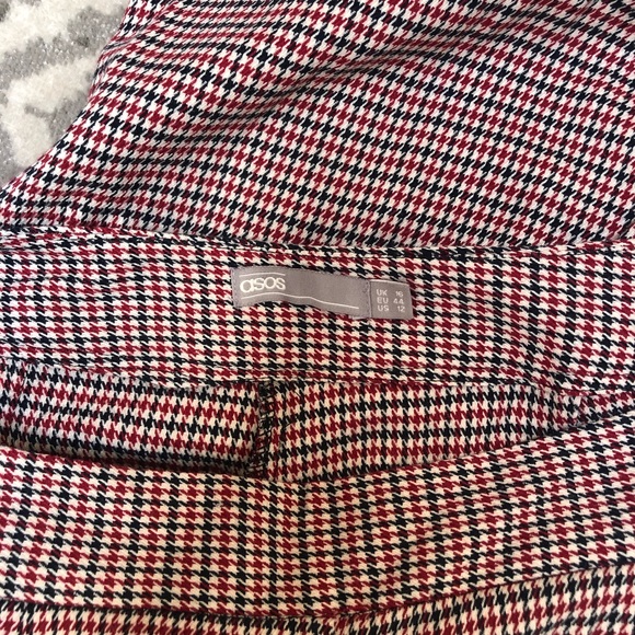 Asos wide leg cropped paper bag pants with belt detail ♦️◾️♦️◾️♦️ - Picture 8 of 16